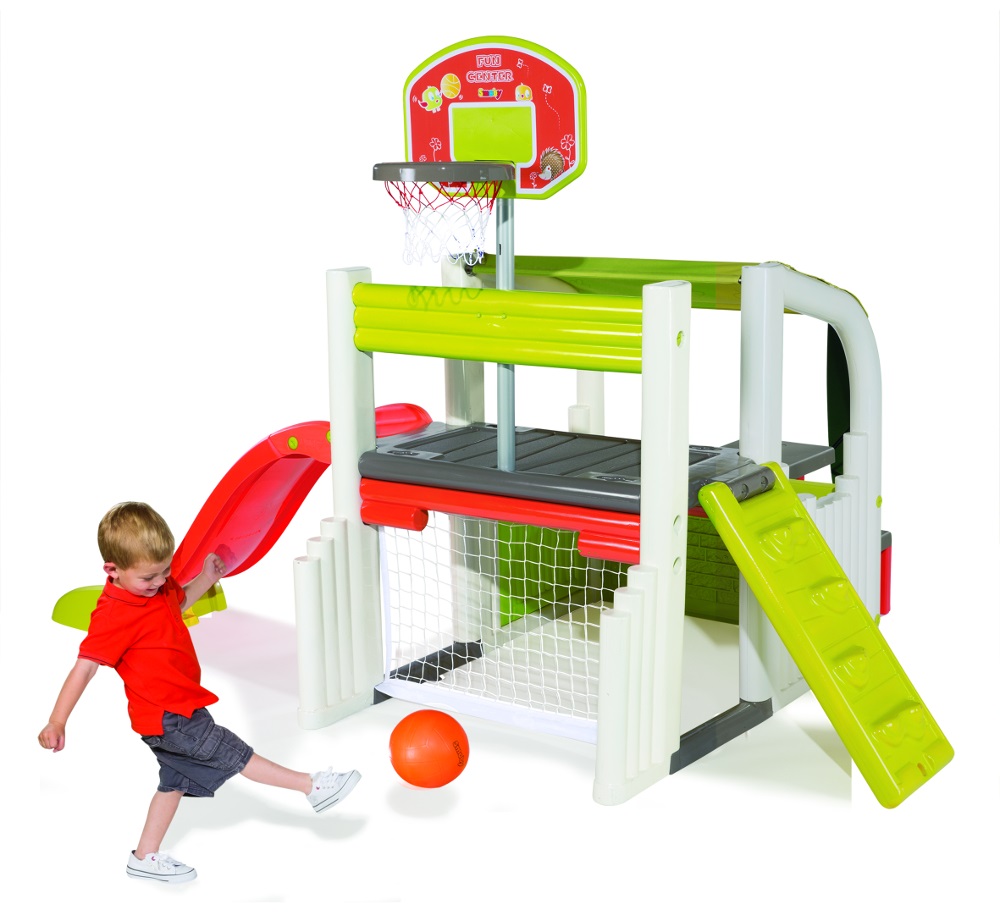 Спортивно-игровой комплекс Smoby с горкой и баскетбольным кольцом  
