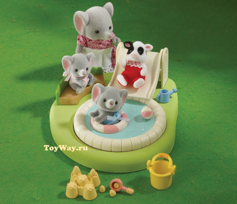 Sylvanian Families - Бассейн и песочница для малышей  