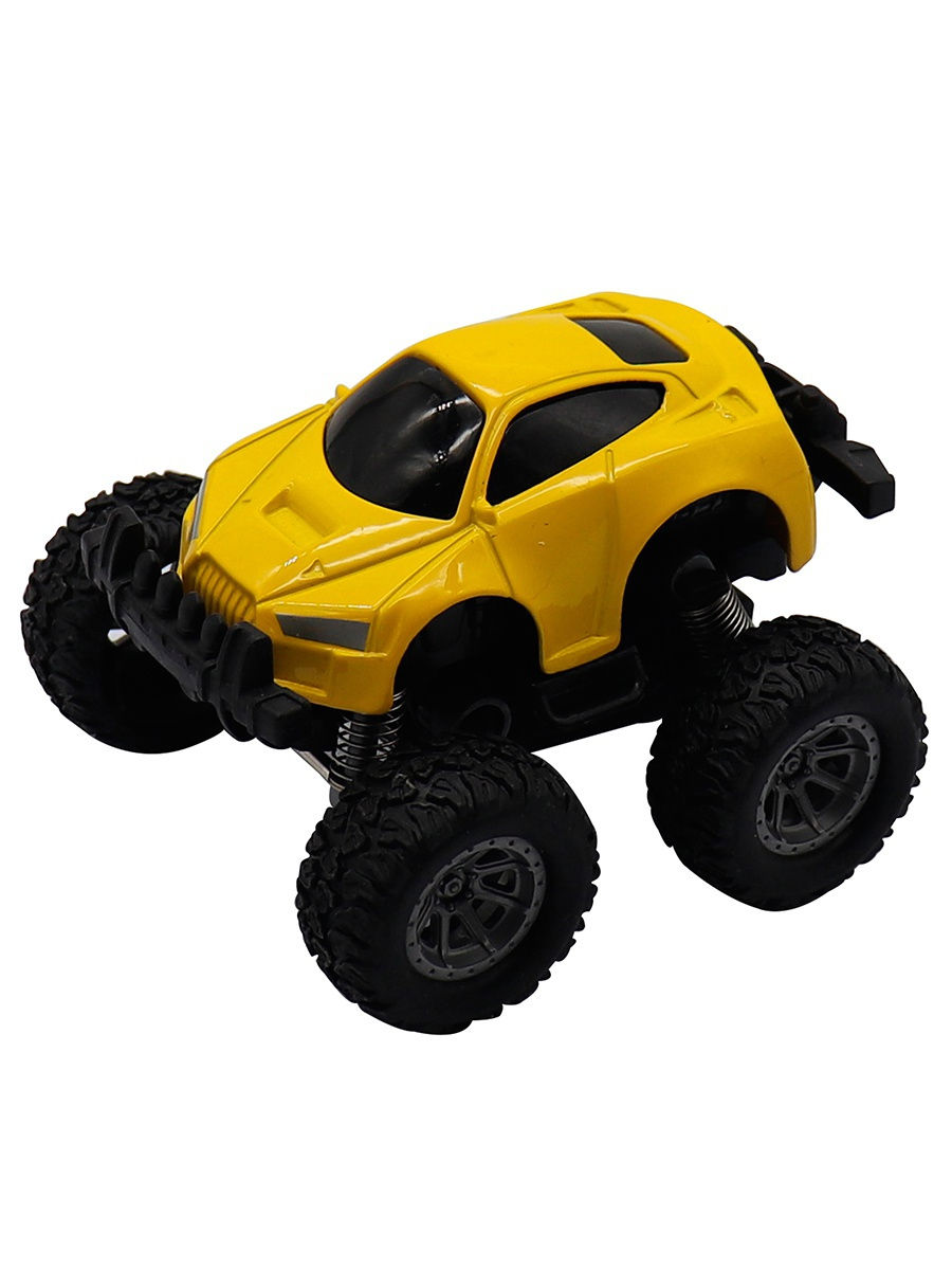 

Машинка-мини гоночная Die-Cast, фрикционная, рессоры, желтая
