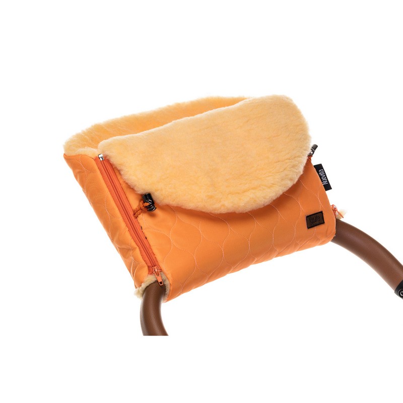 Муфта меховая для коляски Nuovita Polare Pesco Arancio/Оранжевый  