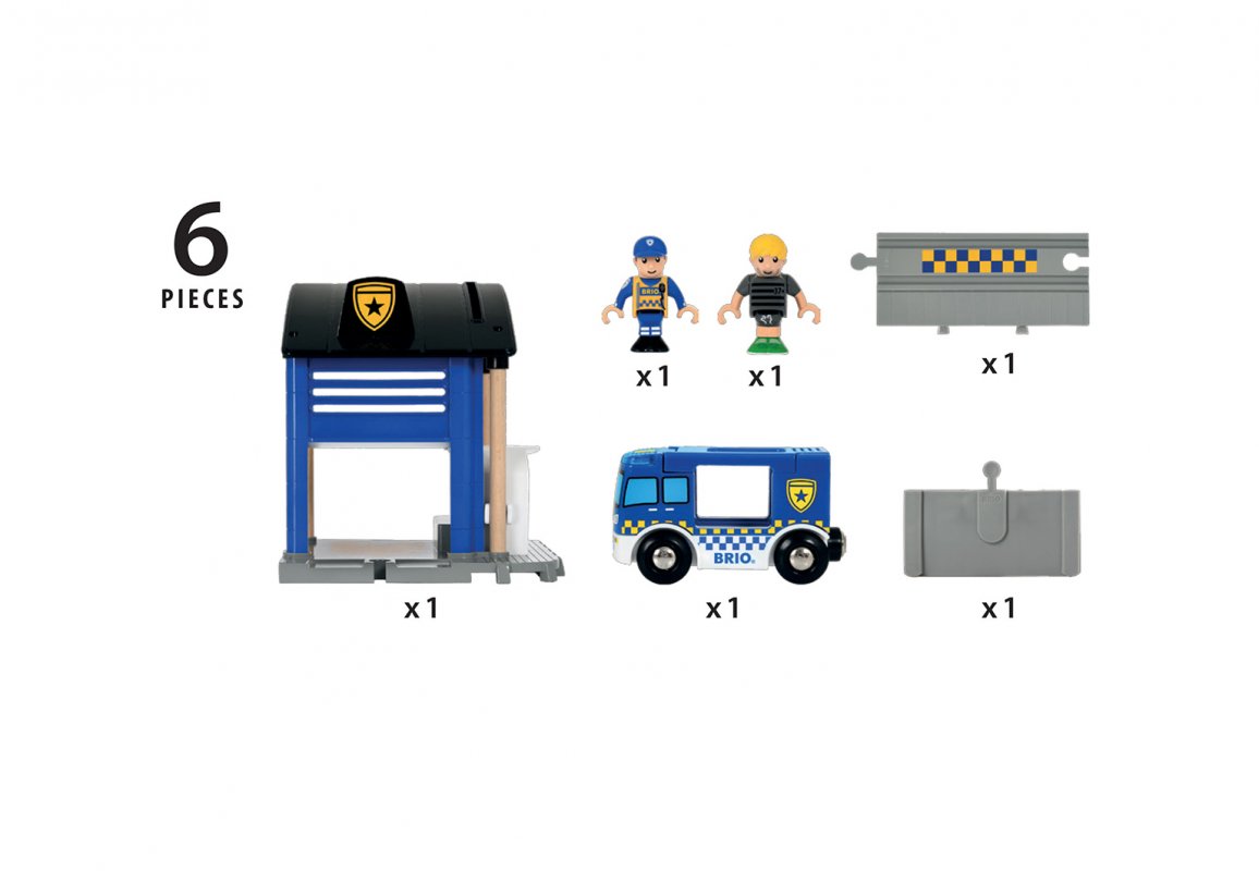 Игровой набор - Полицейский участок, 6 элементов, свет и звук  
