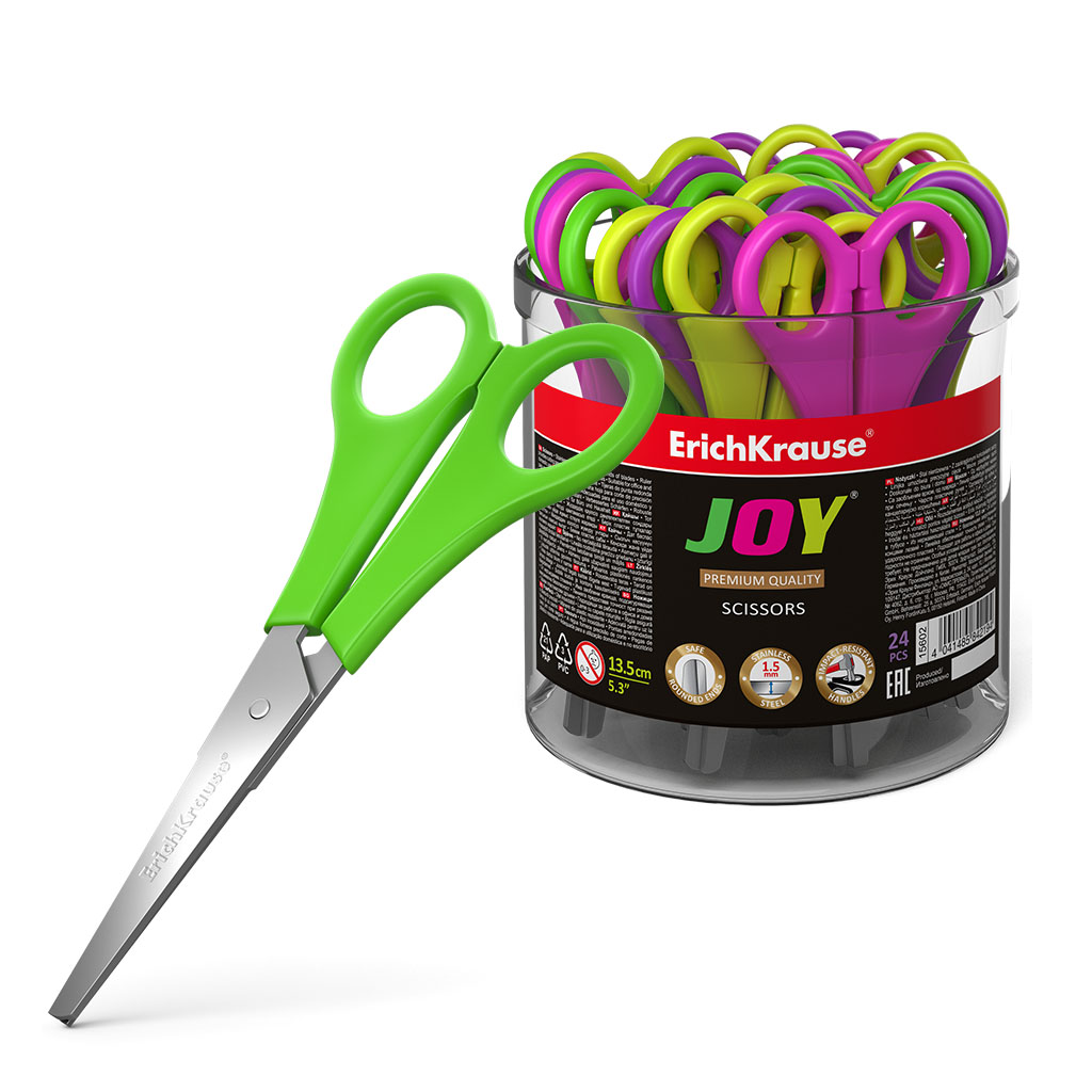 

Ножницы ErichKrause Joy, 13,5см, безопасные