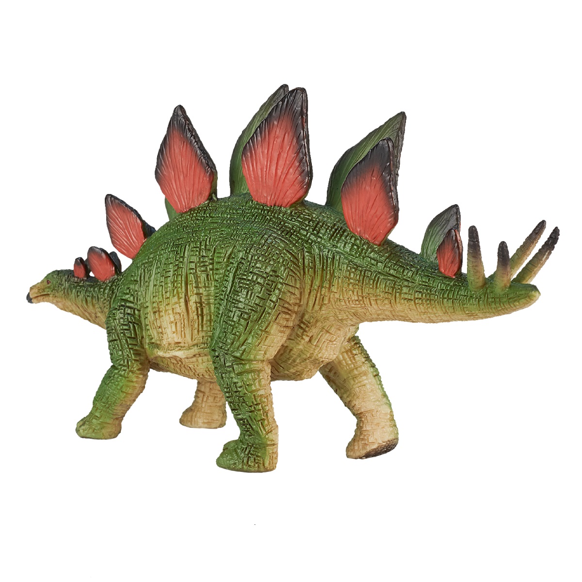 Фигурка Стегозавр зелёно-красный  