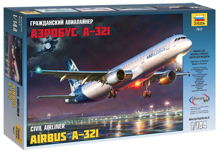 

Сборная модель. Самолет "Аэробус А-321"