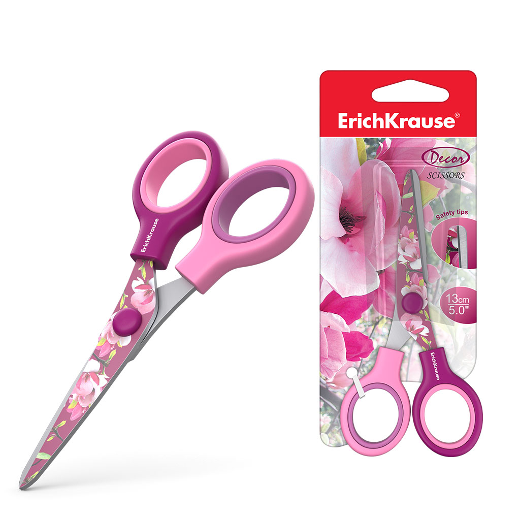 

Ножницы Junior Decor Magnolia с принтом на лезвиях, 13 см