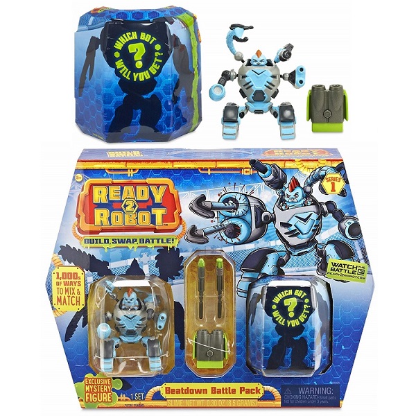 Игрушка из серии Ready2Robot - Две капсулы и оружие, 4 вида  