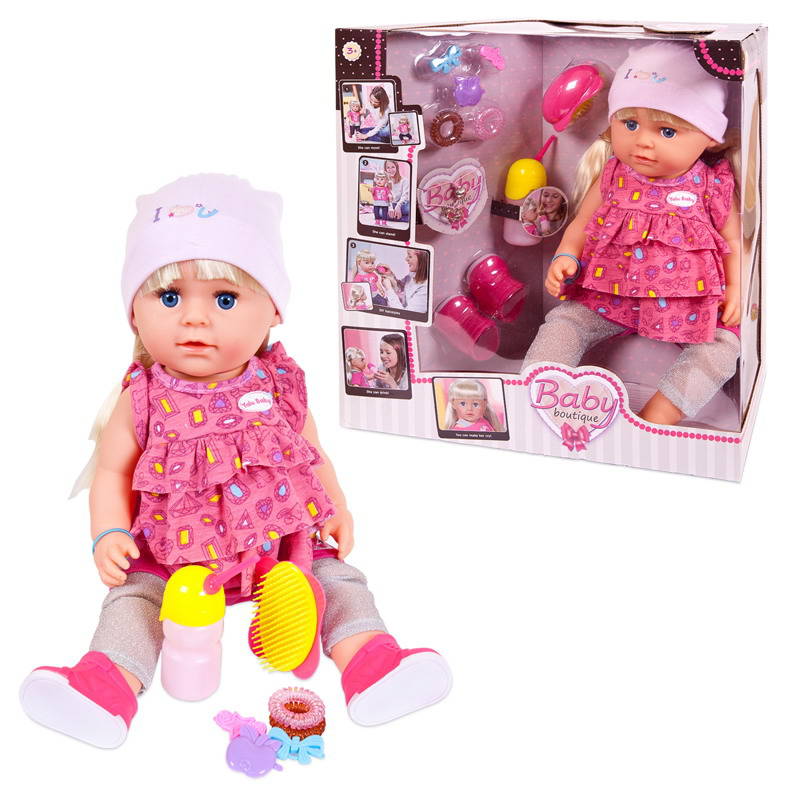 Интерактивная кукла с аксессуарами – Baby boutique, пьет и писает, 45 см  