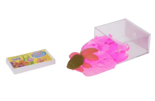 Набор Слайм Тайм - Надувная мяшка Bubble Gum с рыбкой, 5 цветов   