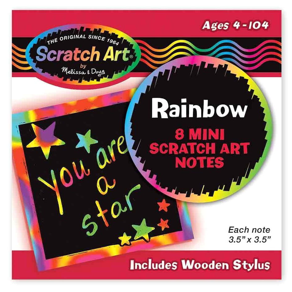 

Радужные мини-стикеры «Scratch art»