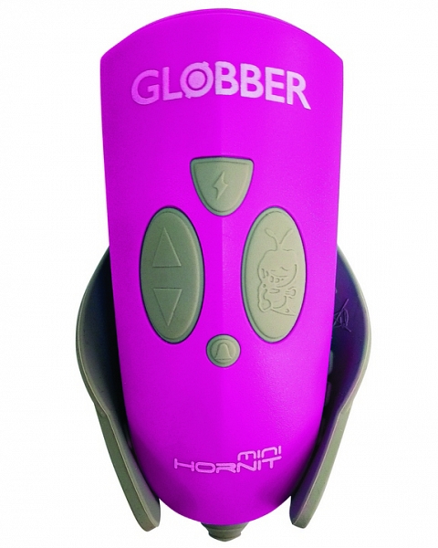 Звонок-фонарик Globber 525-106 для самокатов Mini Hornit, 25 мелодий Lime Green  