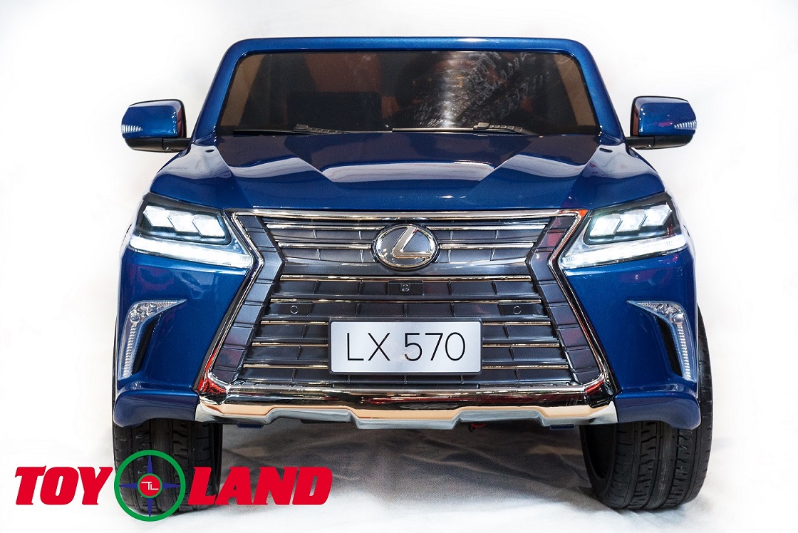Электромобиль - Lexus LX570, синий, свет и звук  