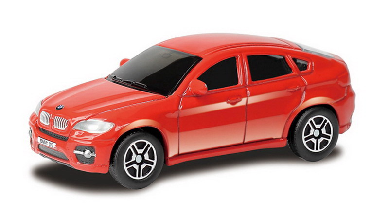 

Металлическая машина - BMW X6, 1:64, красный