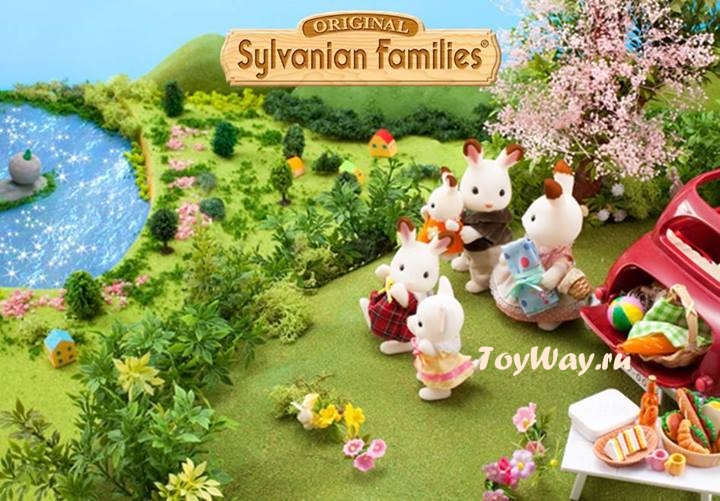 Sylvanian Families - Семья Шоколадных Кроликов  