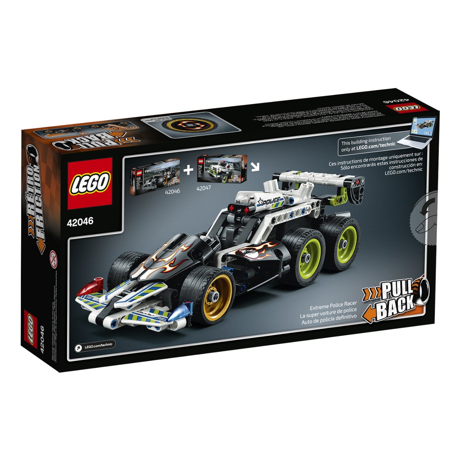 Lego Technic. Лего Техник. Гоночный автомобиль для побега  