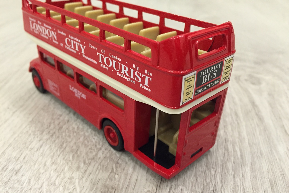 Модель - London Bus, открытый, 1:60-64  