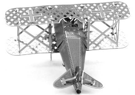 Сборка металлической модели - самолет Фоккер D-VII  
