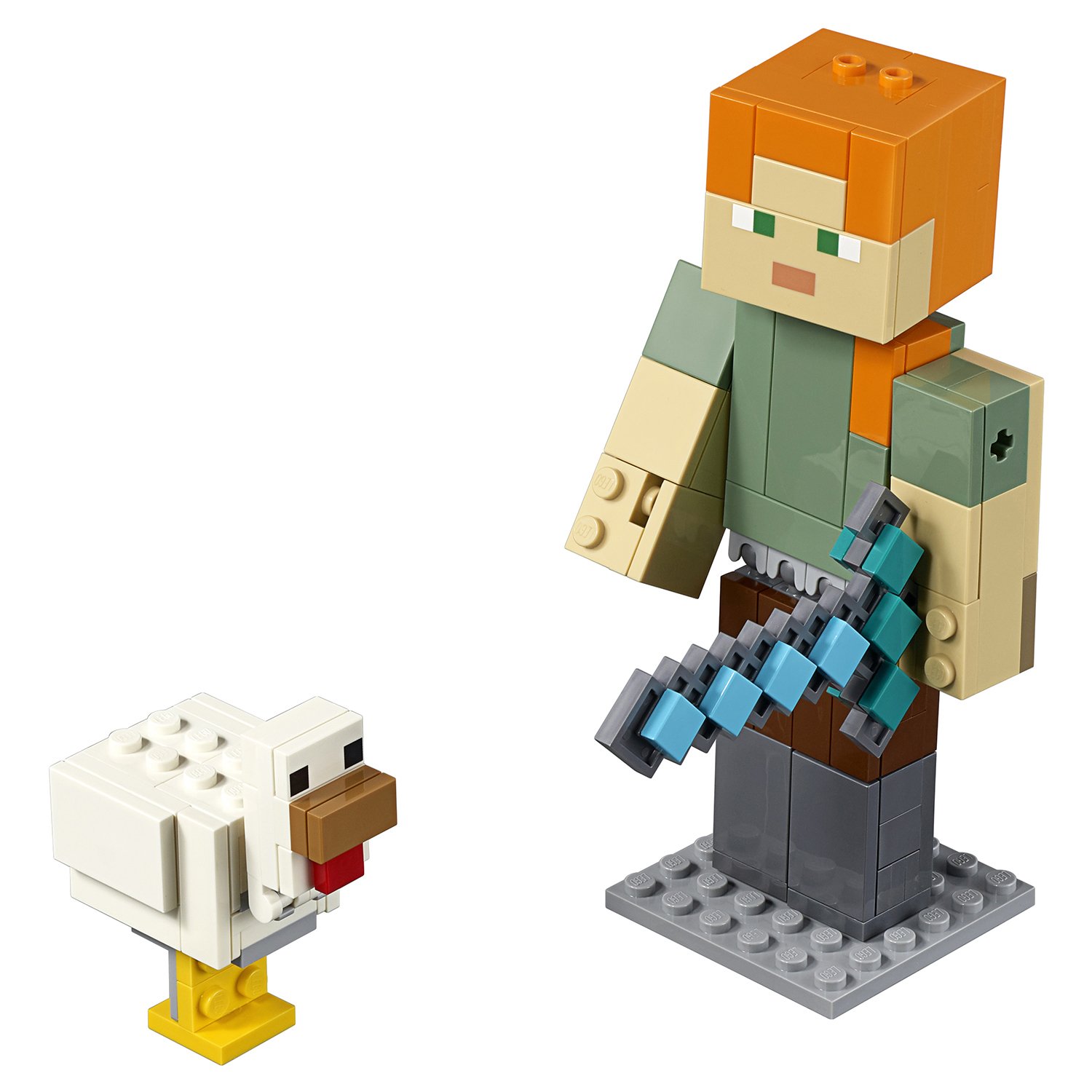 

Конструктор Lego Minecraft Большие фигурки - Алекс с цыплёнком