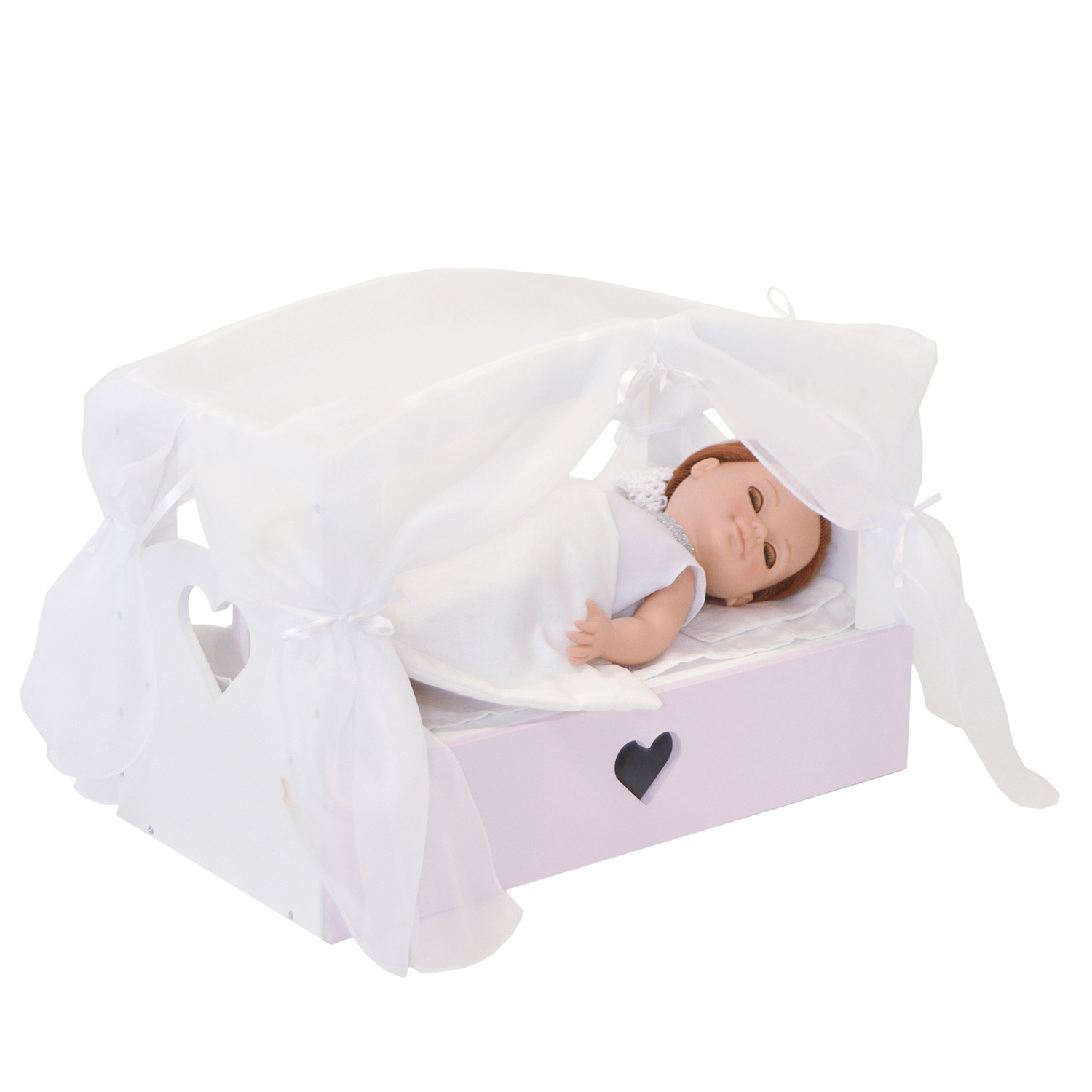 Кроватка с бельевым ящиком из серии Любимая кукла, цвет Элис/Мия  