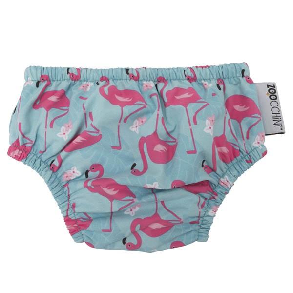 Набор – Фламинго, подгузник для плавания и солнцезащитная панамка, L  