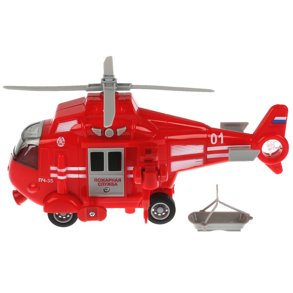 Вертолет пожарный, 21 см, инерционный, свет и звук  