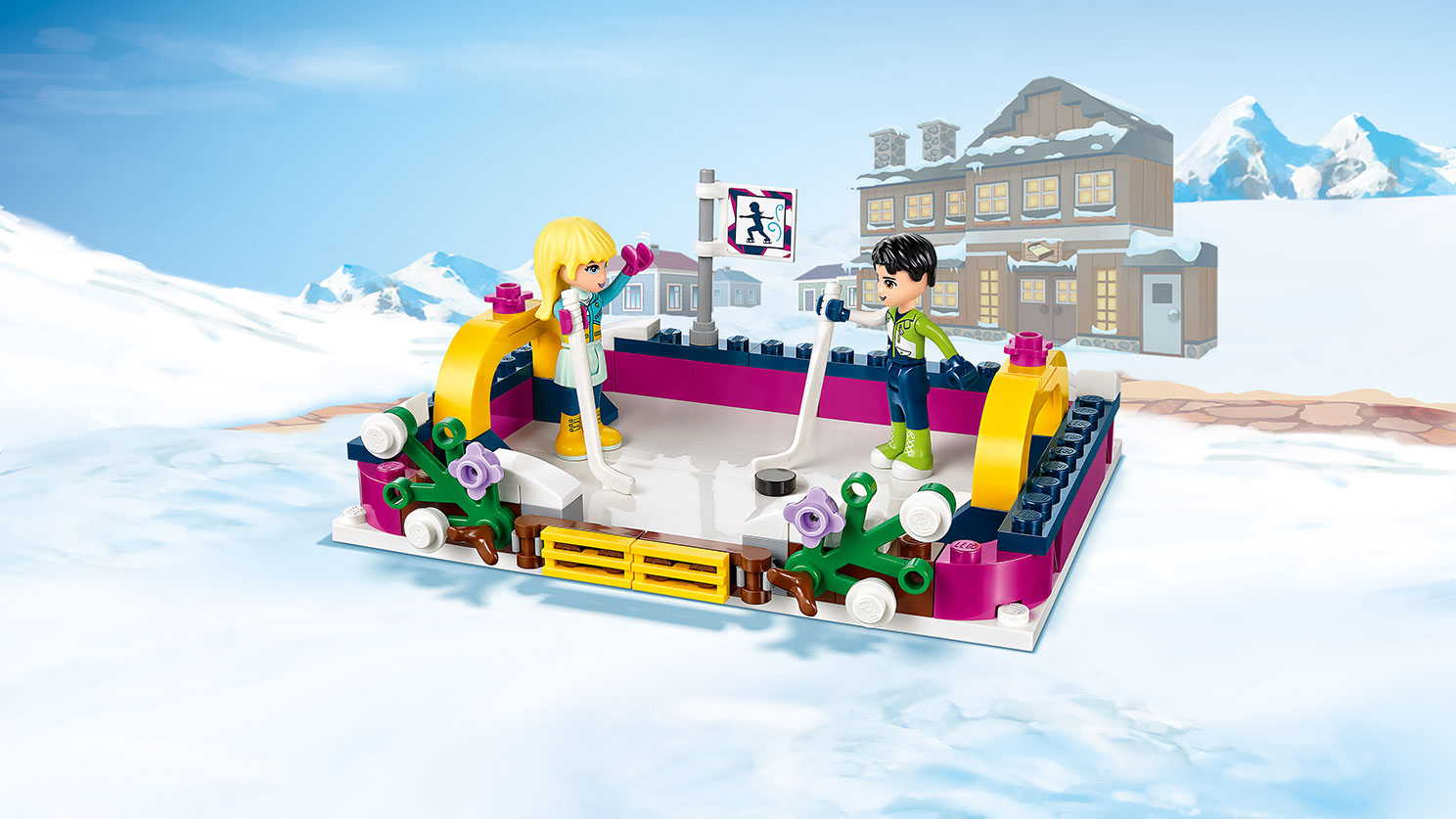 Конструктор Lego Friends. Горнолыжный курорт: каток  