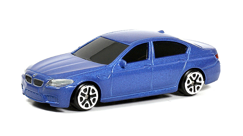 Машина металлическая RMZ City - BMW M5, 1:64, цвет синий / белый  