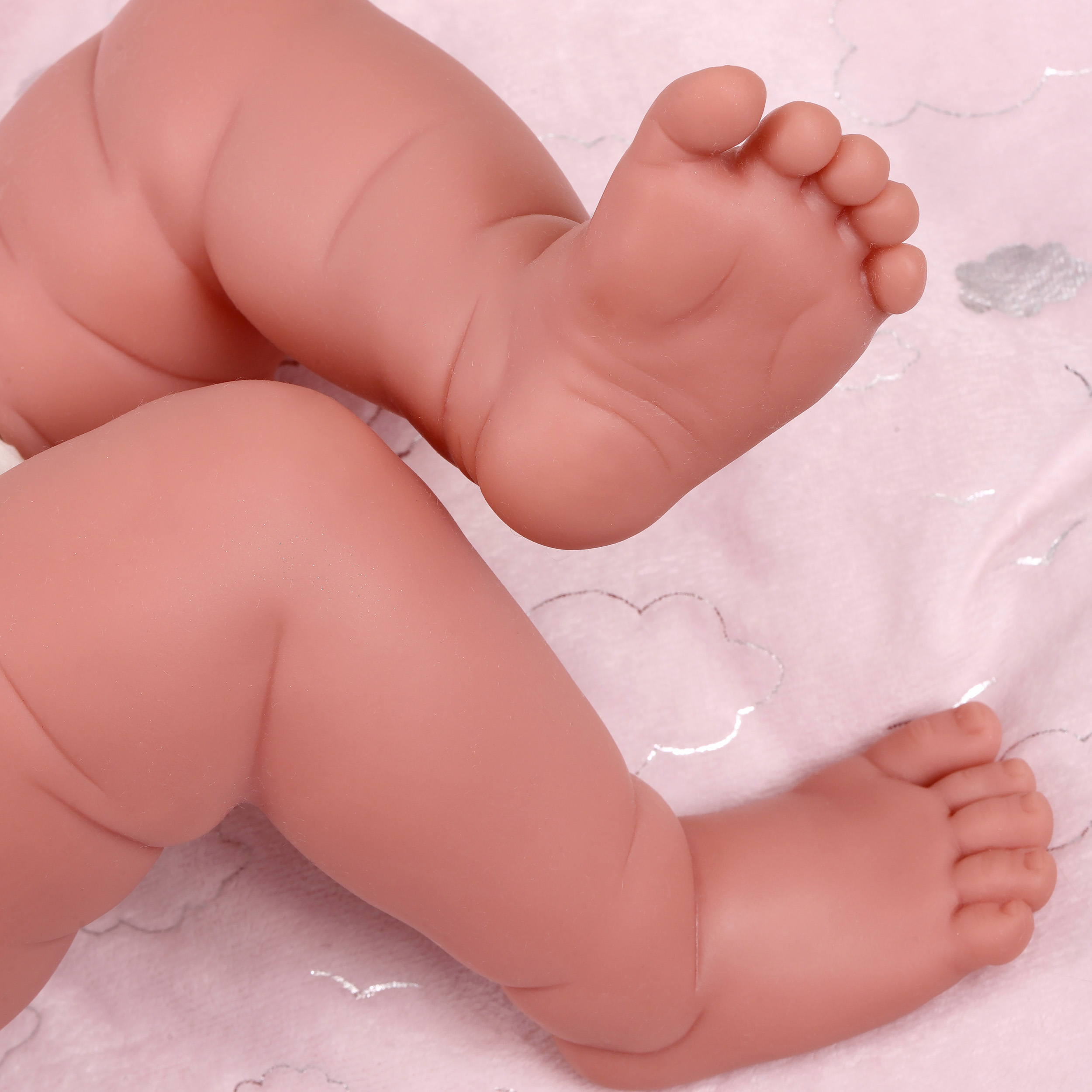 Кукла-младенец Паула в розовом 40 см мягконабивная  