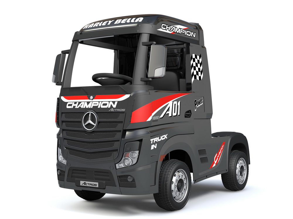 

Детский электромобиль Barty Mercedes-Benz Actros черный глянец