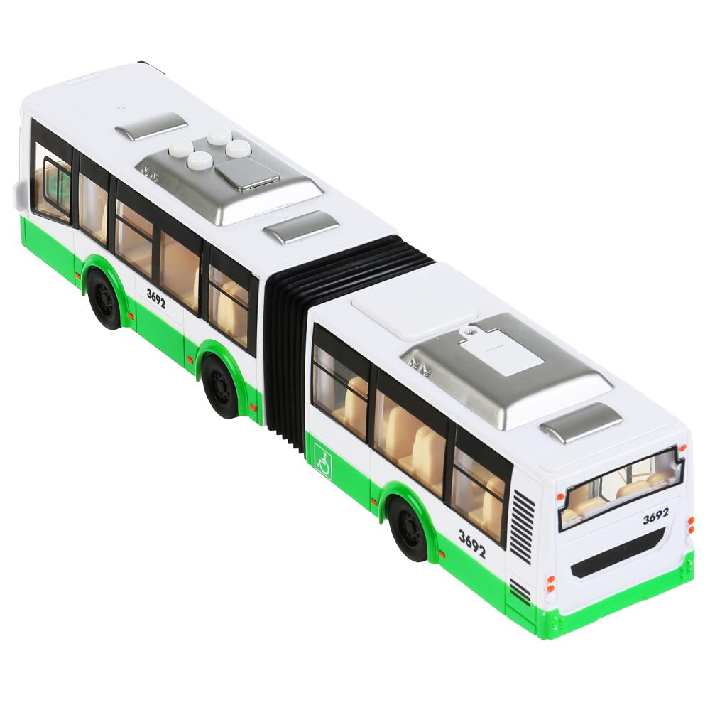 Городской автобус 4 кнопки 32 см со светом и звуком инерционный  