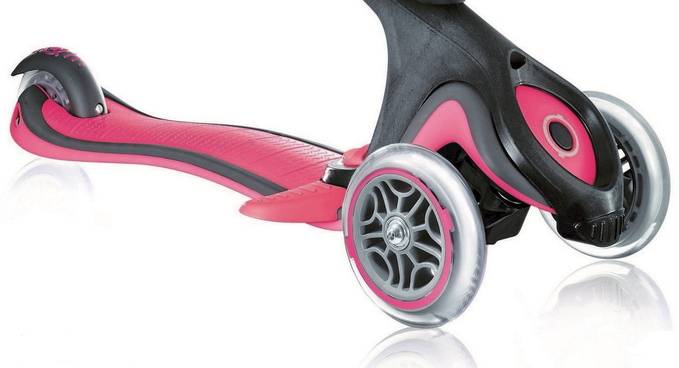 Самокат Evo 5 в 1 с 3 светящимися колесами, Pink  