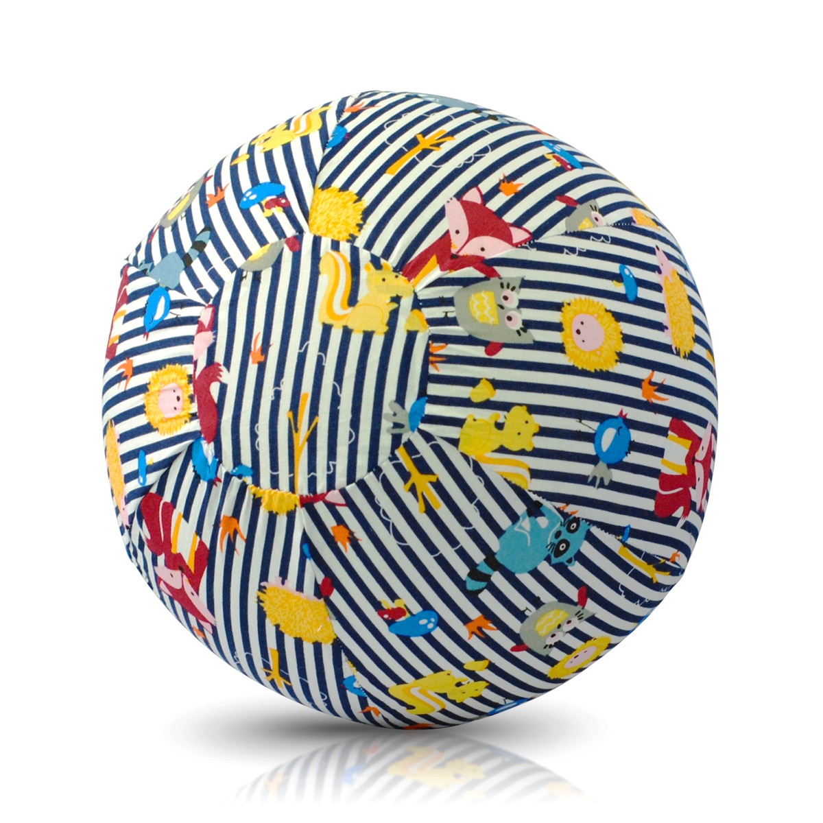 Воздушный мяч с набором шариков и чехлом дизайн Животные Animal в голубую полоску  