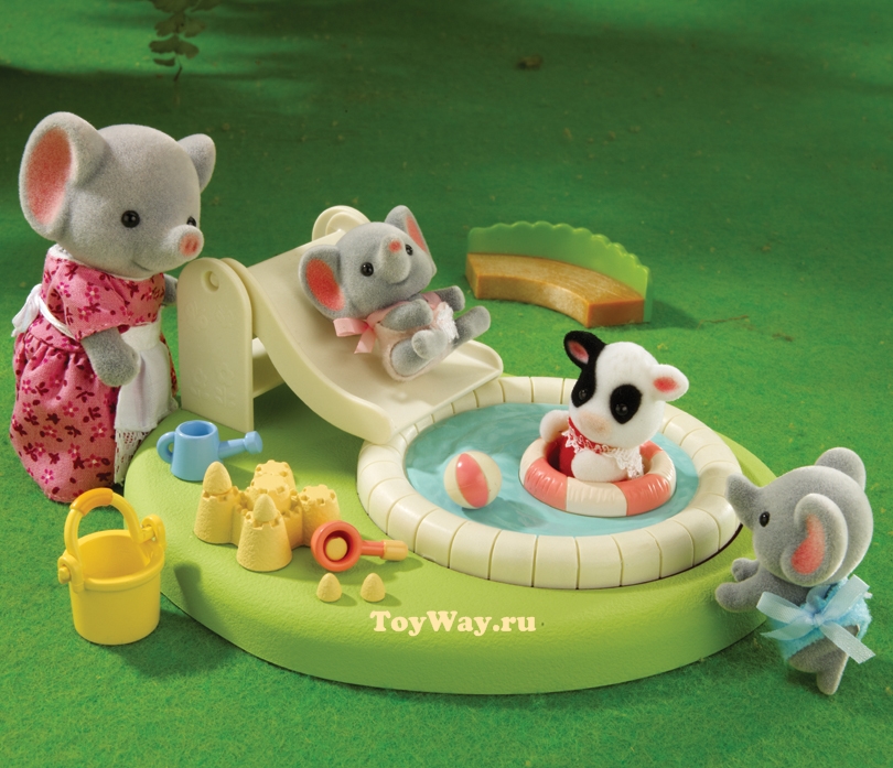 Sylvanian Families - Бассейн и песочница для малышей  