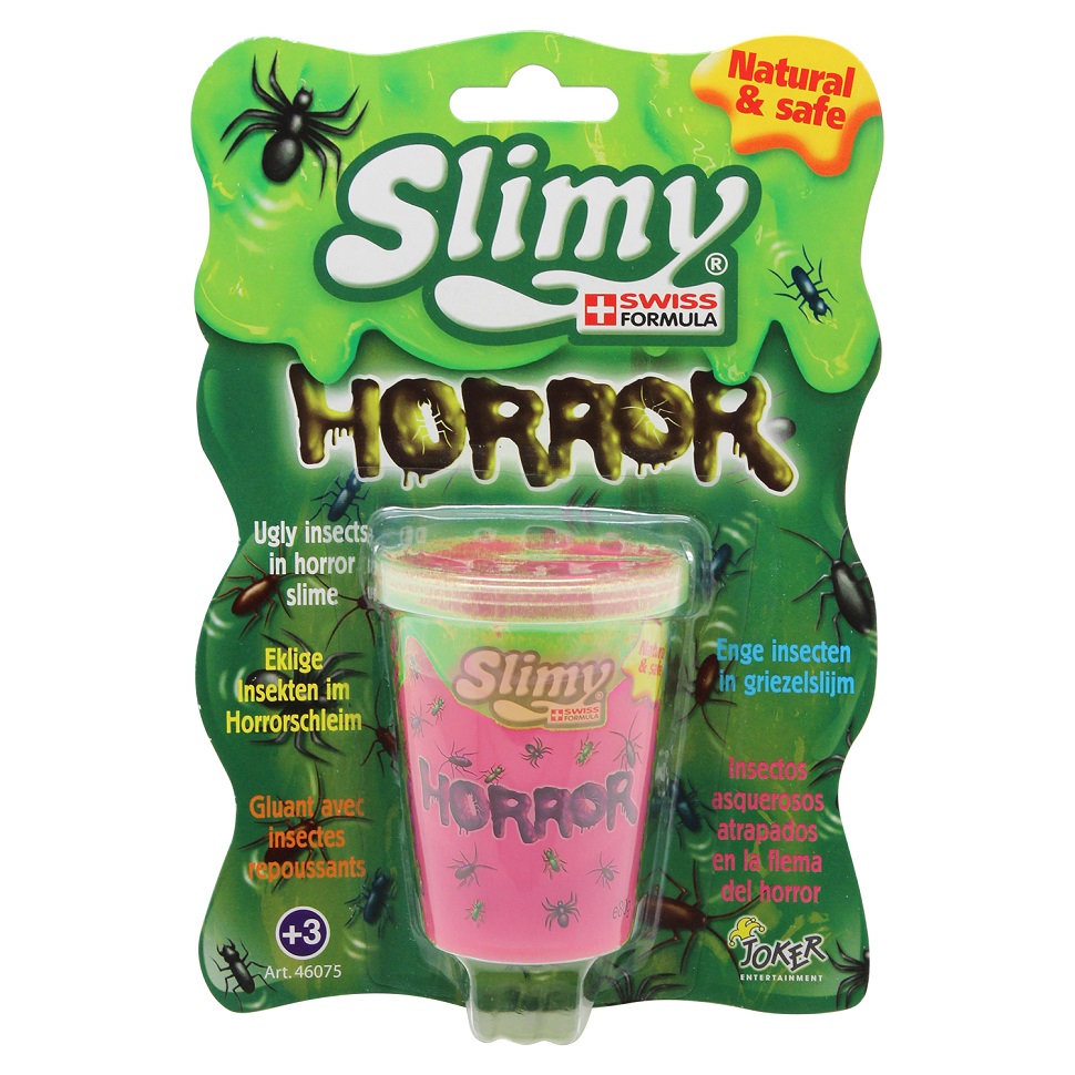 

Слайм Slimy/ Слайми - Ужастики с игрушкой, розовый, 80 г