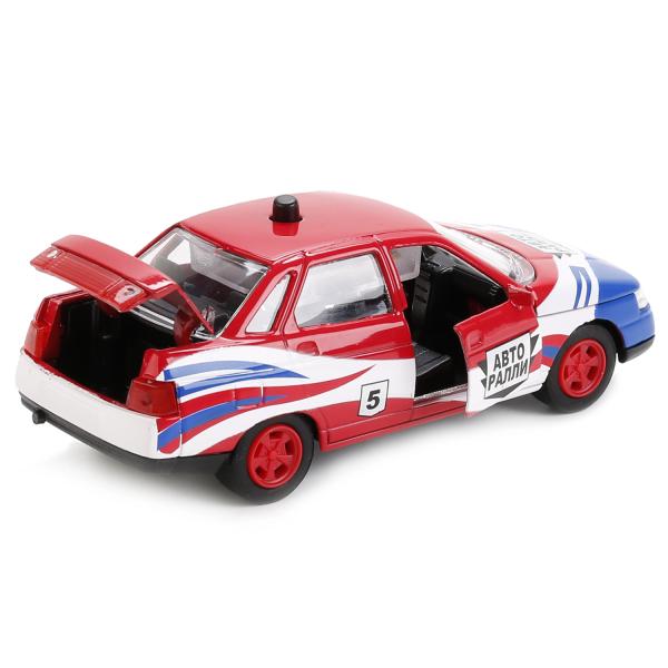 Инерционная металлическая машина Lada 2110 - Авторалли, звук 1:43  