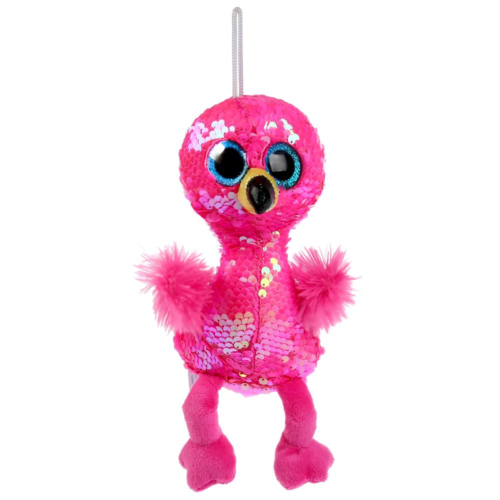 

Игрушка мягкая - Фламинго из пайеток, 15 см