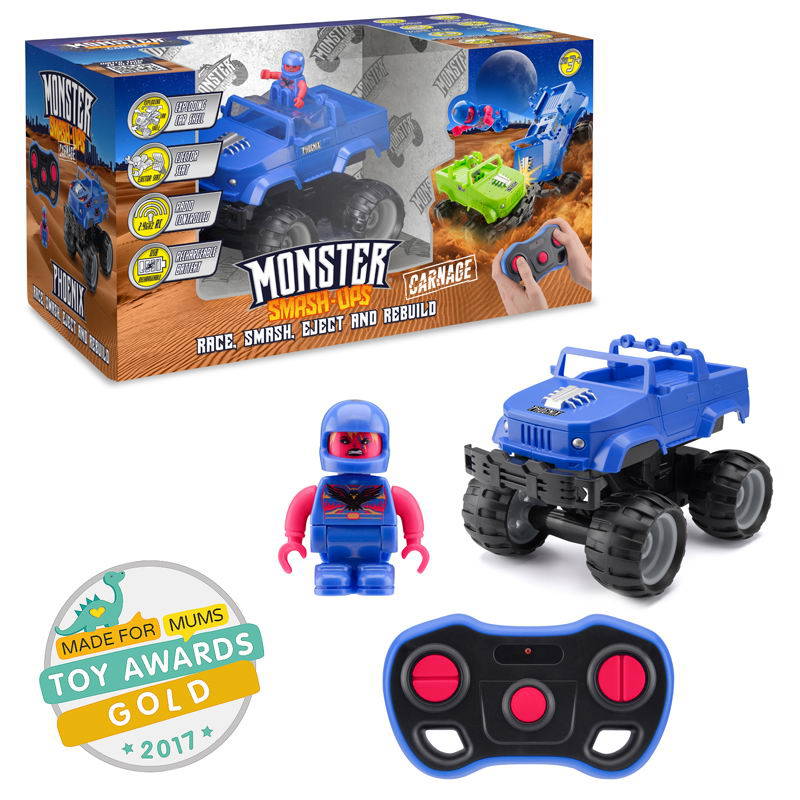 

Машинка на радиоуправлении Разбивающийся внедорожник из серии Monster Smash Ups – Phoenix