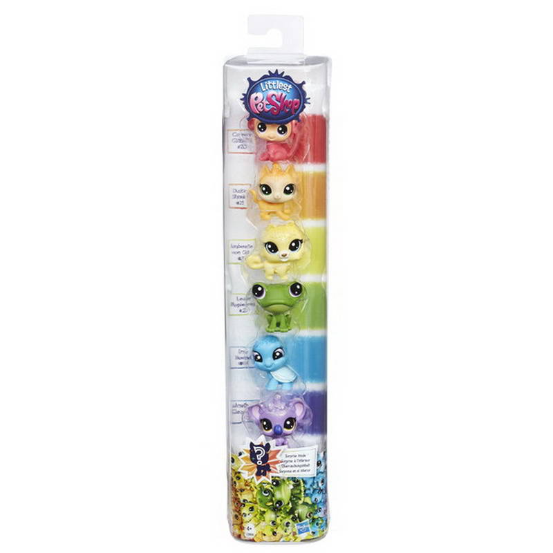 

Набор из 7 радужных петов из серии Радужная Коллекция Littlest Pet Shop