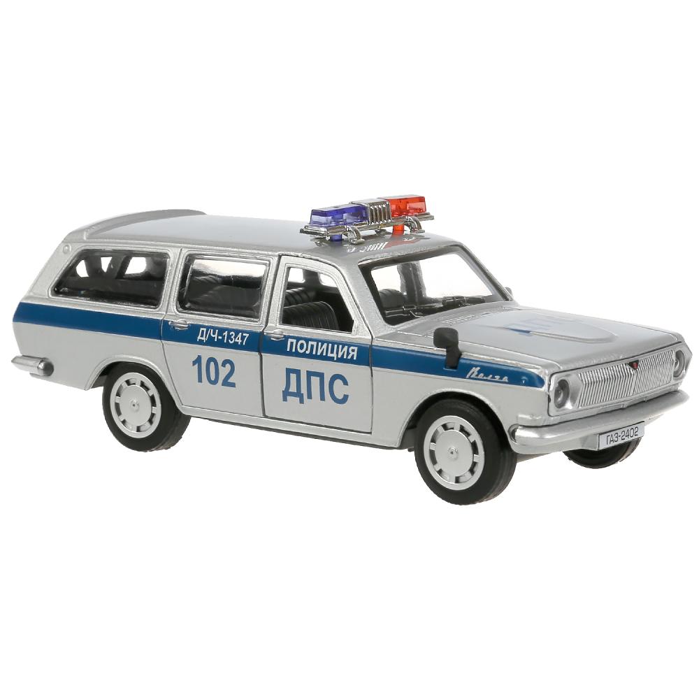 Машина Полиция Волга ГАЗ-2402 12 см двери и багажник открываются металлическая   