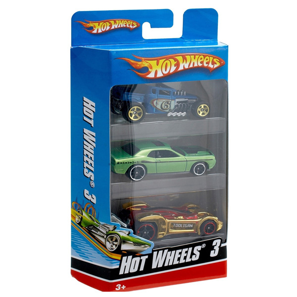 Hot Wheels. Подарочный набор из 3х машинок 