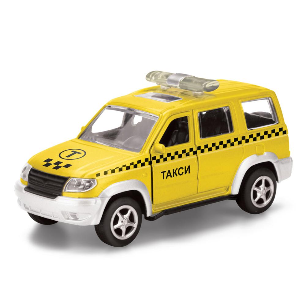 Такси - Уаз Патриот, машина металлическая инерционная  