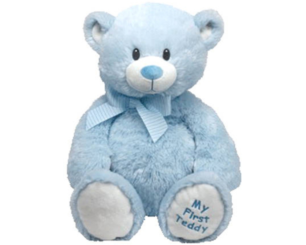 

Мягкая игрушка Classic – Медвежонок My First Teddy, голубой, 20 см