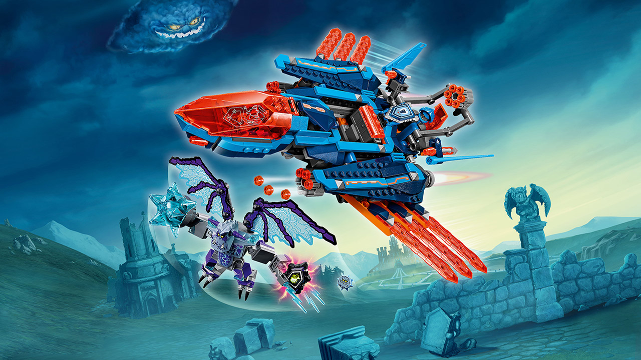 Lego Nexo Knights. Самолёт-истребитель Сокол Клэя  