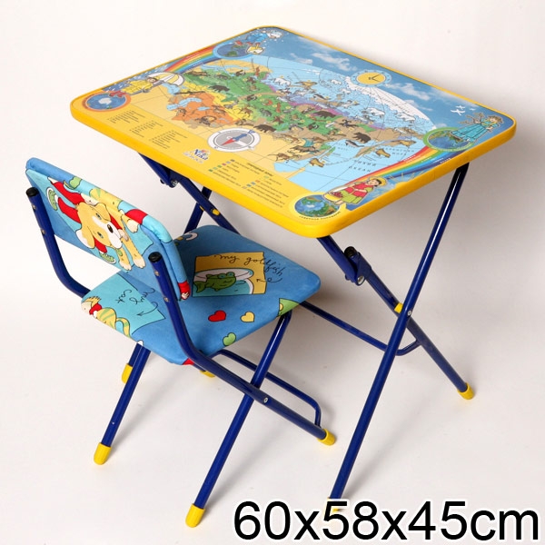 Набор детской мебели - Познаем мир, цвет - синий  