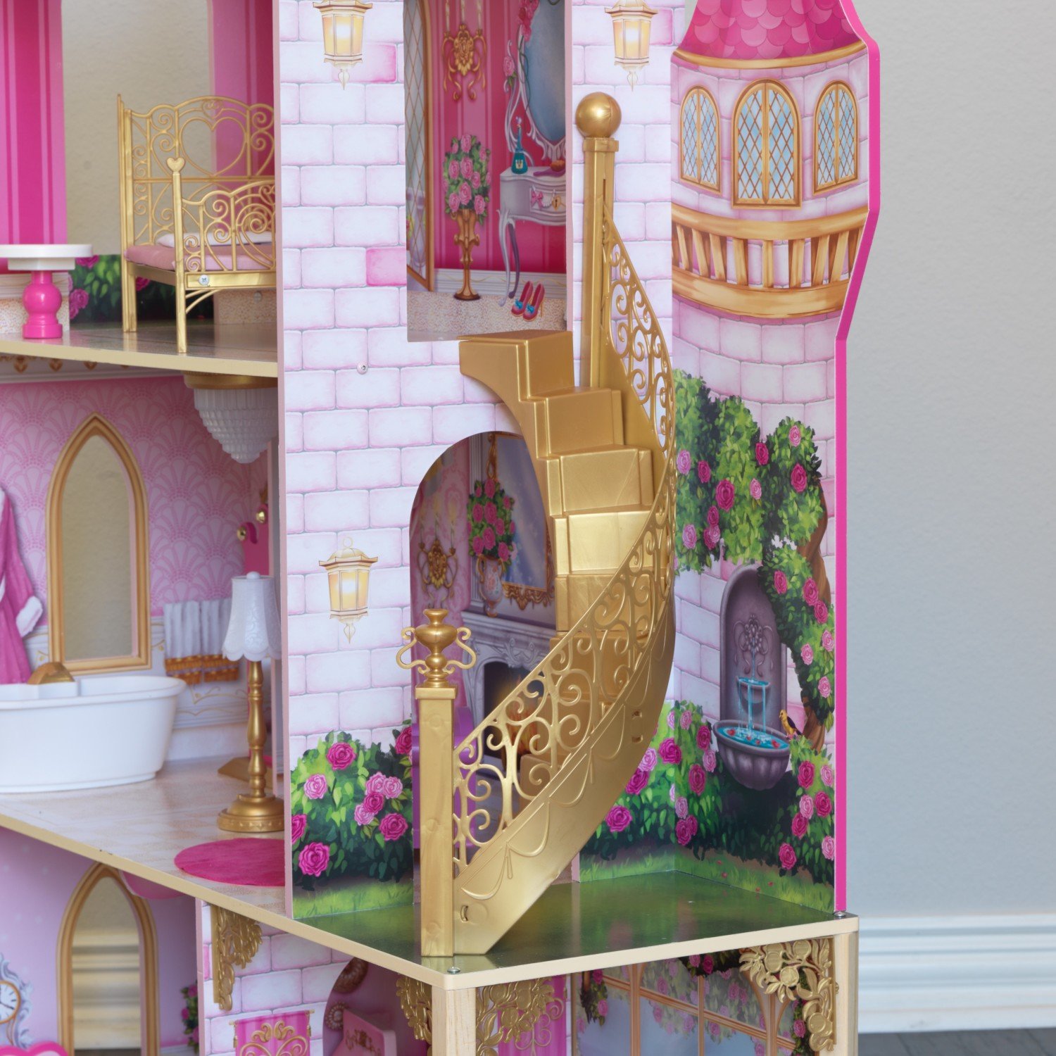 Кукольный домик - Розовый замок  