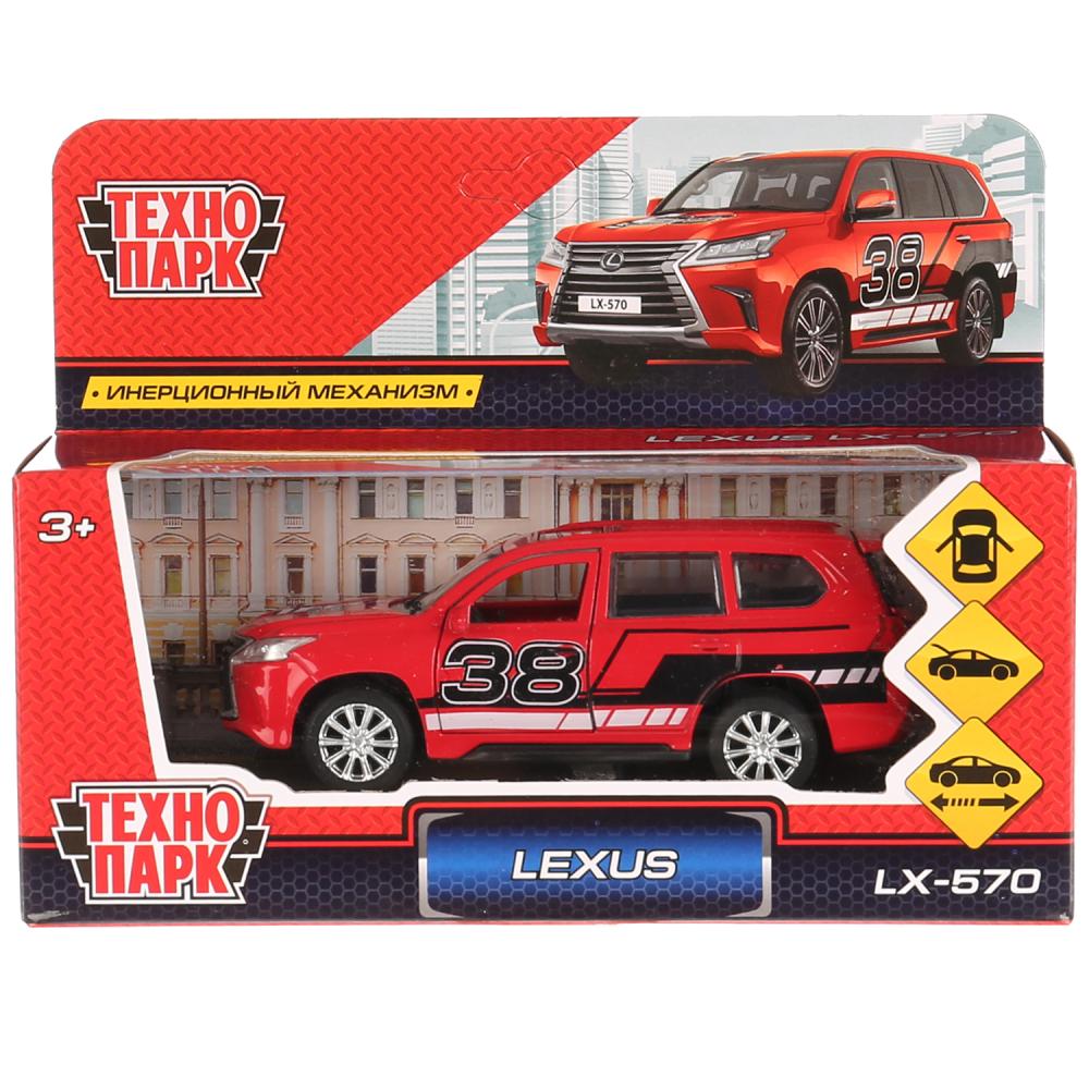 Металлическая инерционная машина - Lexus LX-570 Спорт, длина 12 см,  