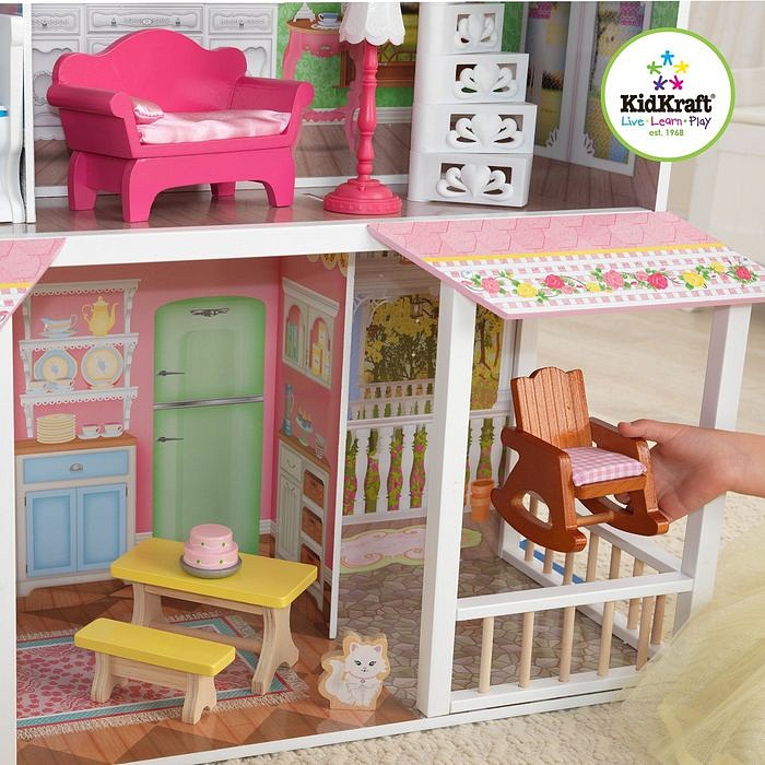 Деревянный дом для Барби Sweet Savannah - Карамельная саванна, с мебелью  