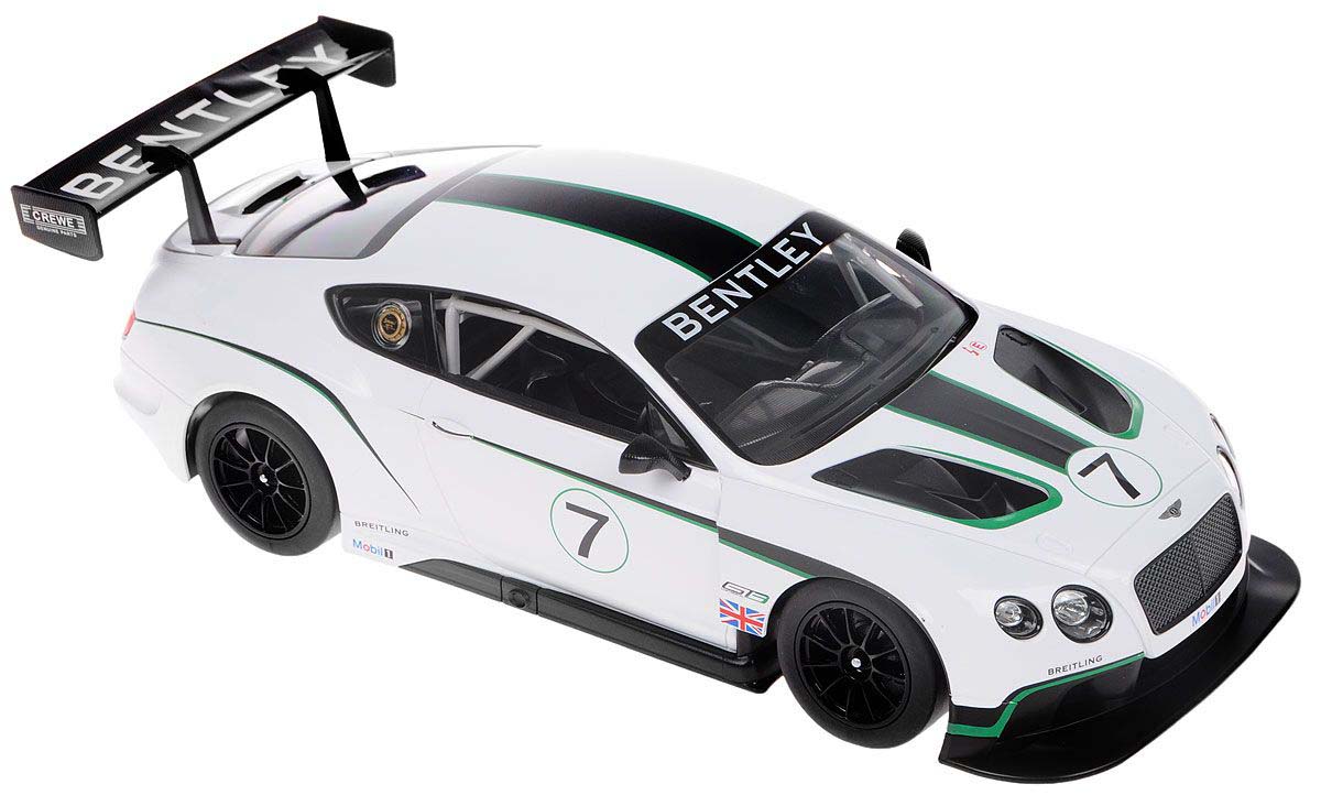 

Машина на р/у - Bentley Continental GT3, белый, 1:14, свет