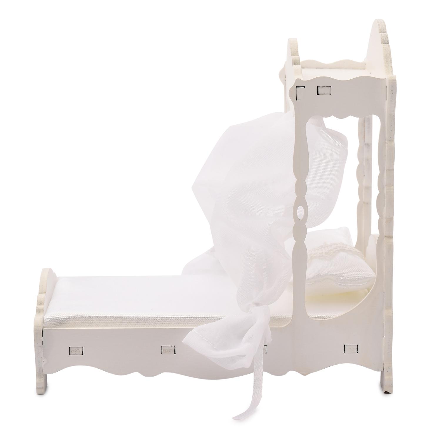 Набор - Большая кровать с балдахином, матрасом и подушкой, коллекция Прованс  