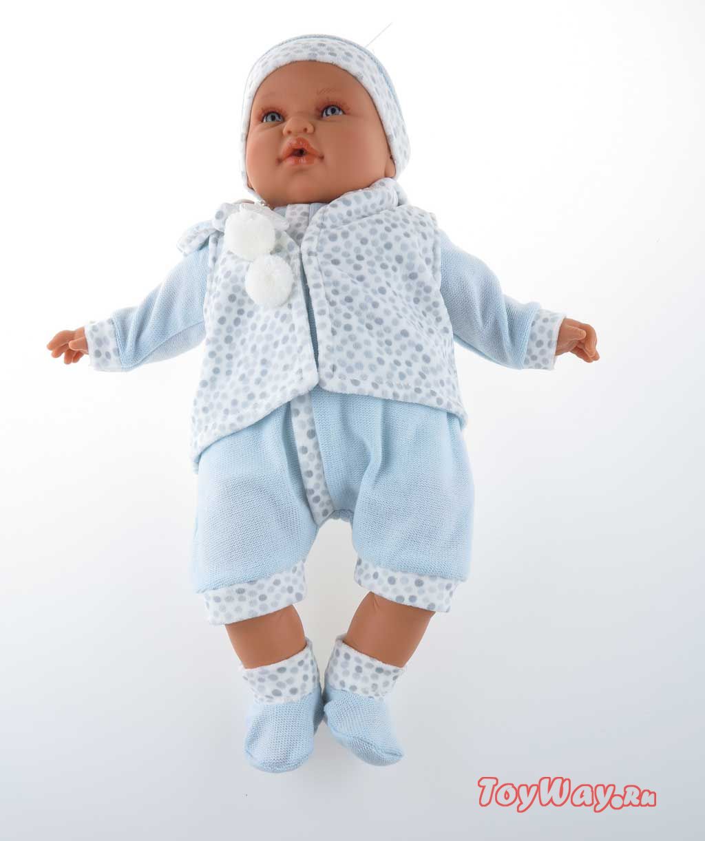 Интерактивная кукла Бенита в голубом, озвученная, 55 см.  
