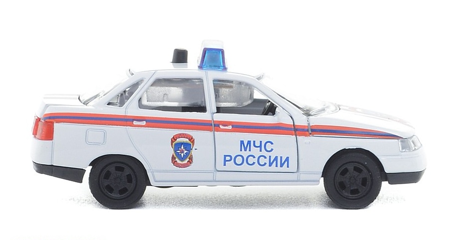 Инерционная металлическая машина Lada 2110 МЧС России свет-звук 1:43  